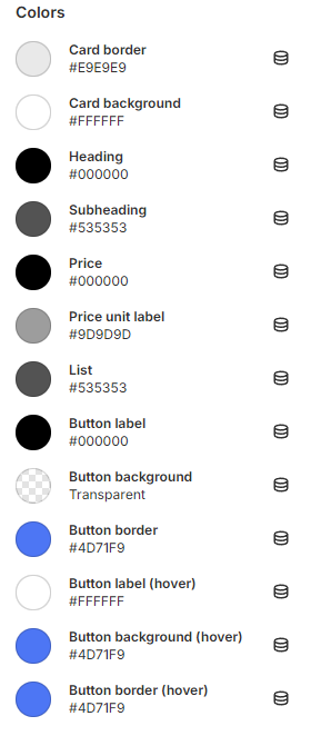 compare price colors
